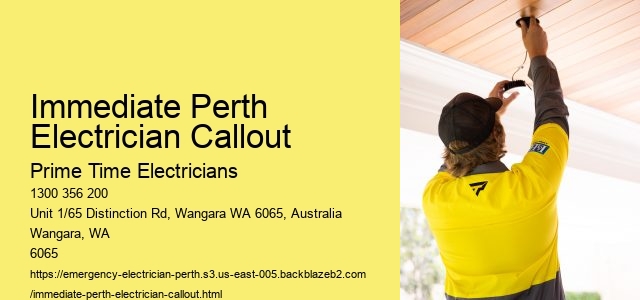 Immediate Perth Electrician Callout