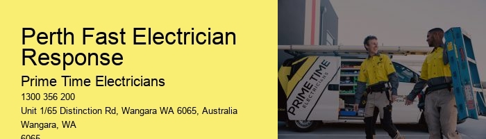 Dependable Emergency Electrician in Perth