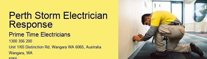 Perth Storm Electrician Response