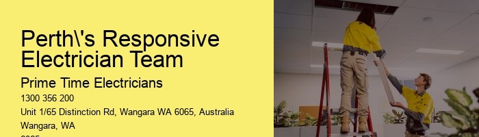 Perth's Responsive Electrician Team